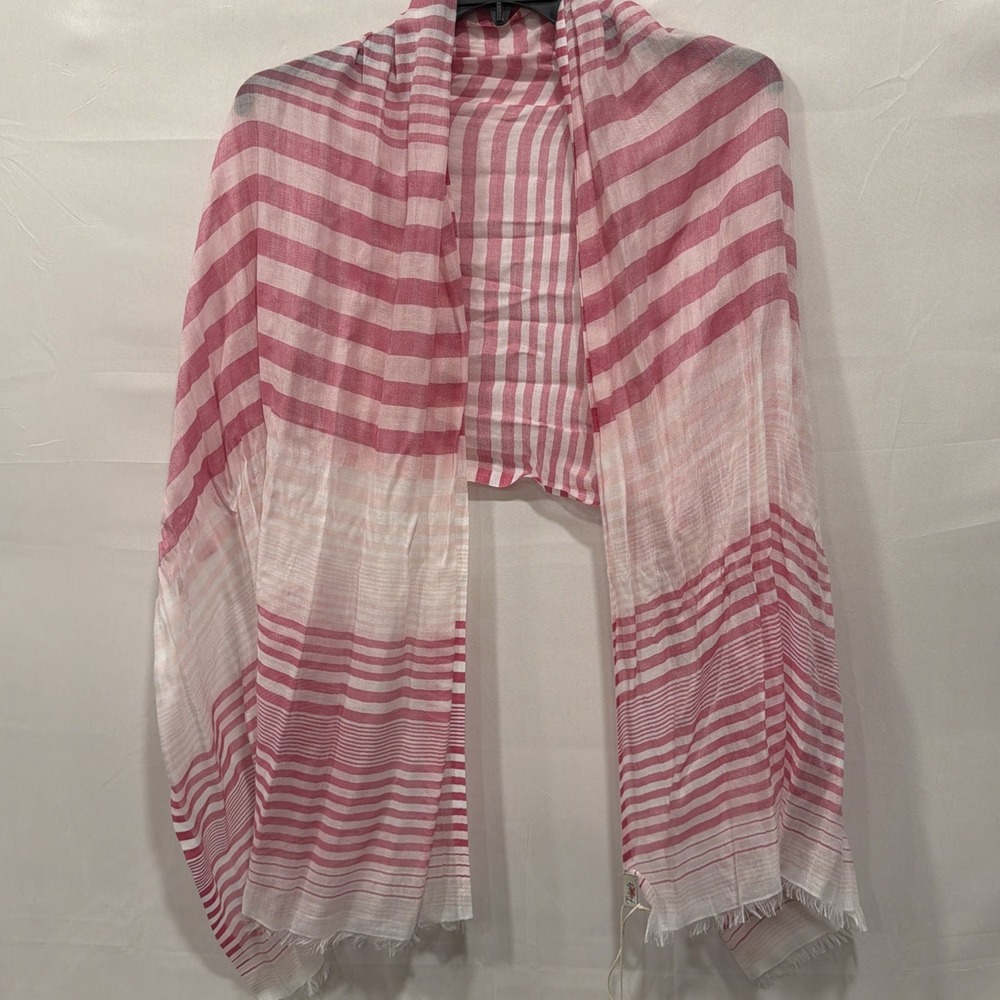 Faherty Variegated Striped‎ Wrap 652 Caramine Women's One Size NWT  100% Modal